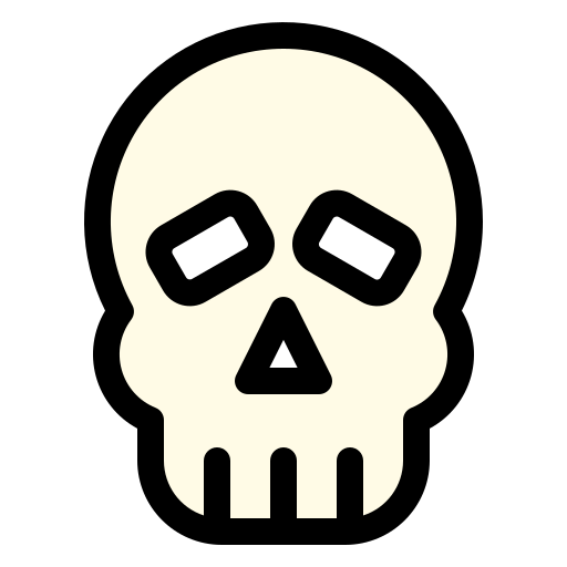 Skull Generic Outline Color icon