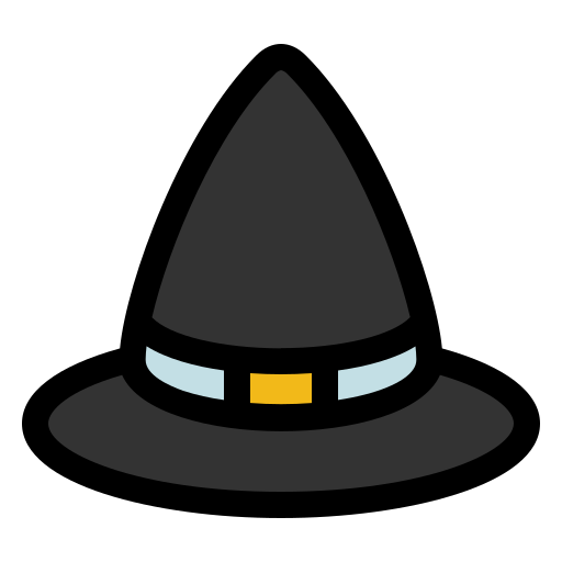 sombrero de bruja icono gratis