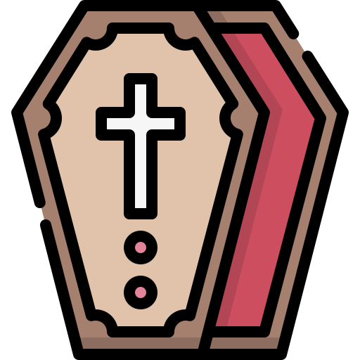 Coffin Generic Outline Color icon