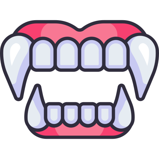 Fangs Generic Outline Color icon