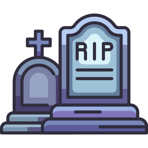 Gravestone Generic Outline Color icon