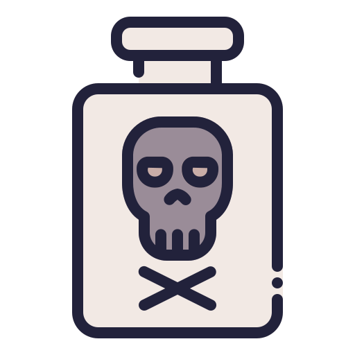 Poison Generic Outline Color icon