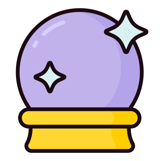 Crystal Ball Generic Outline Color icon