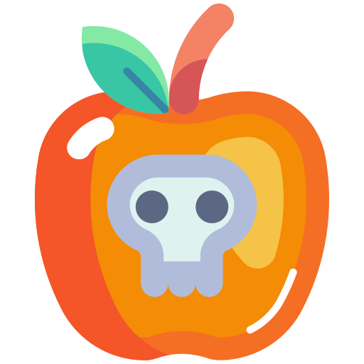 Poisoned apple free icon Poisoned apple free icon
