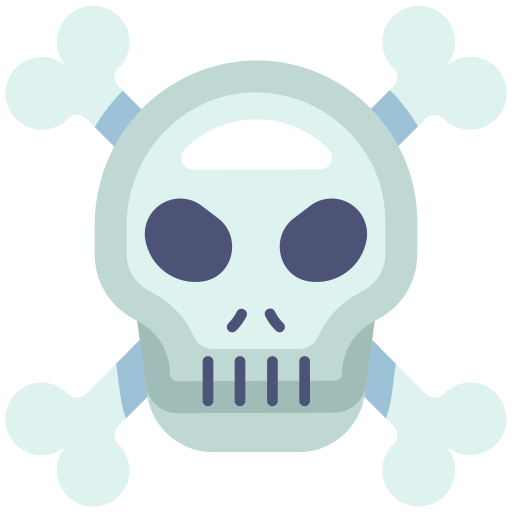 Icono De Calavera Y Huesos Generic Flat