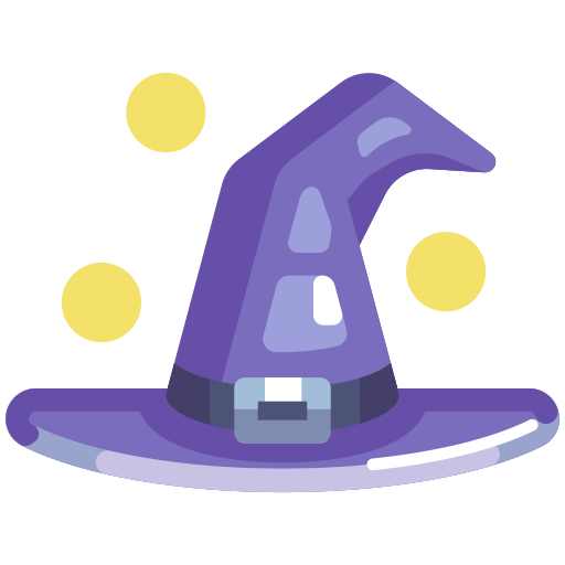 sombrero de bruja icono gratis