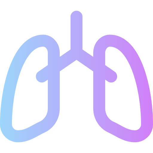 Lungs Super Basic Rounded Gradient icon