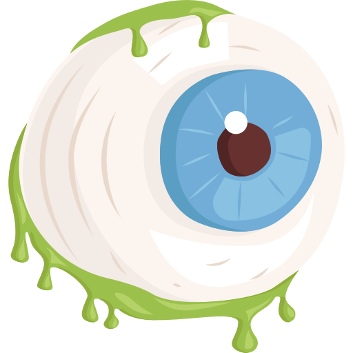 blue eyeball clipart halloween