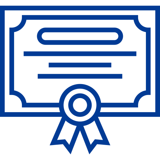 Certificate Detailed bright Lineal icon