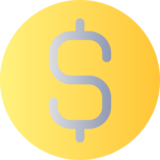 Dollar Coin Generic Flat Gradient icon