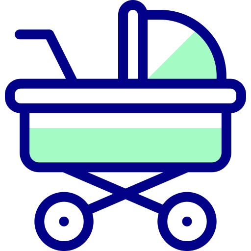 Baby stroller - Free kid and baby icons