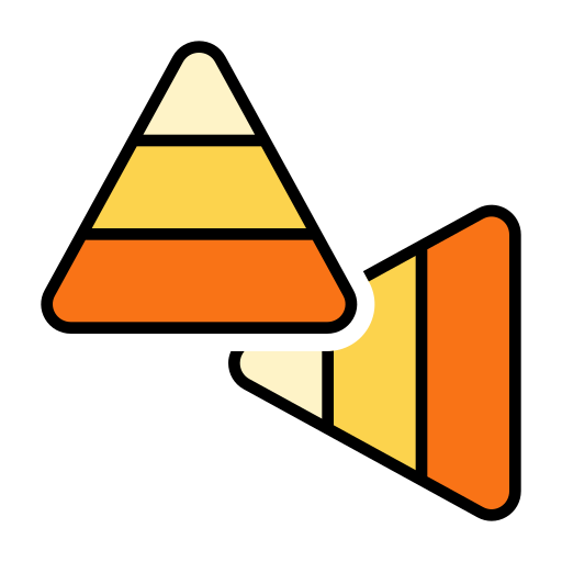 Candy Corn Generic Outline Color icon