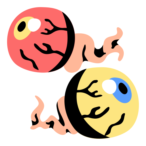 Eyeballs free sticker