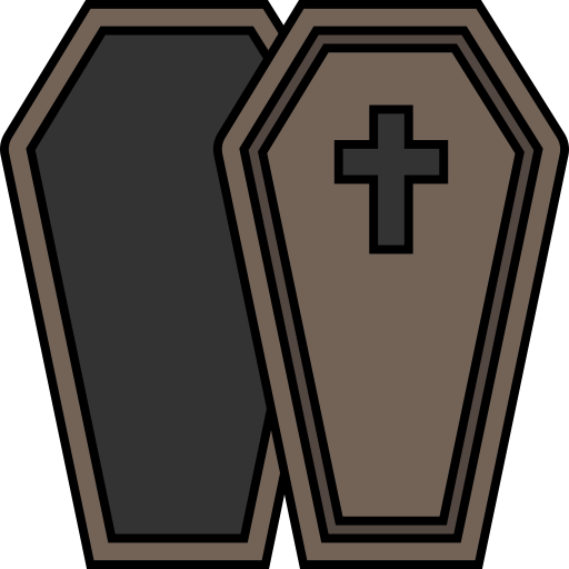 Coffin Generic Outline Color icon