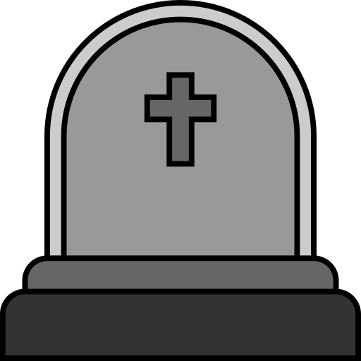 Headstone Generic Outline Color icon