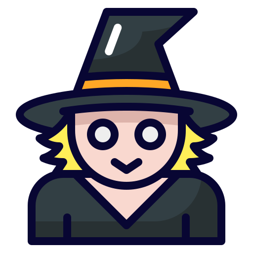 Witch Generic Outline Color icon