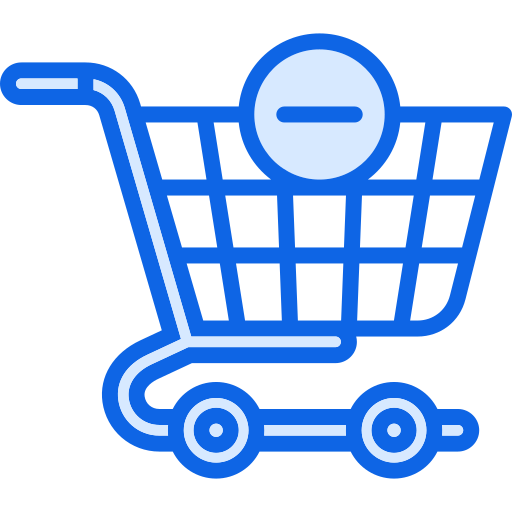 Remove from cart Generic Blue icon