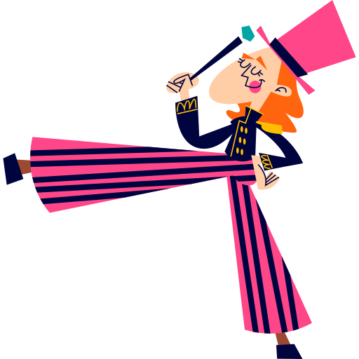 Stilt walker free sticker