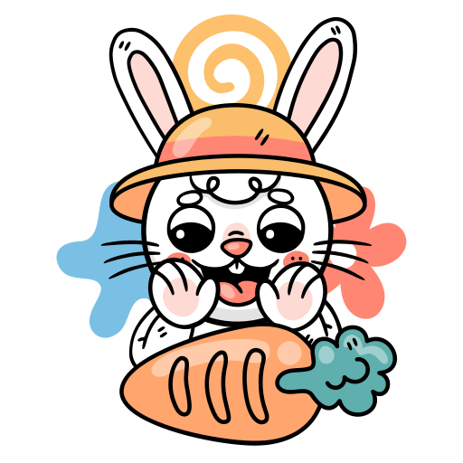lapin gratuit sticker