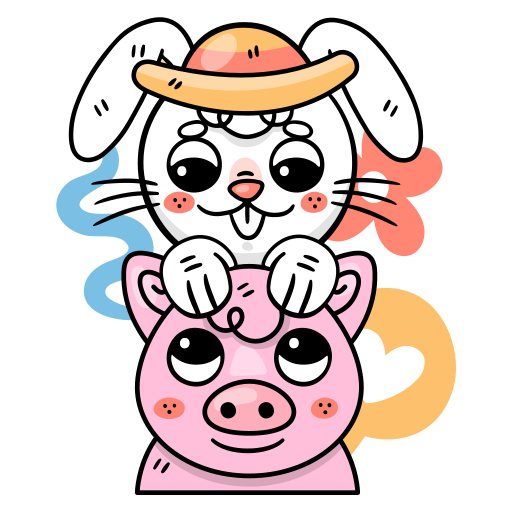 Bunny free sticker Bunny free sticker