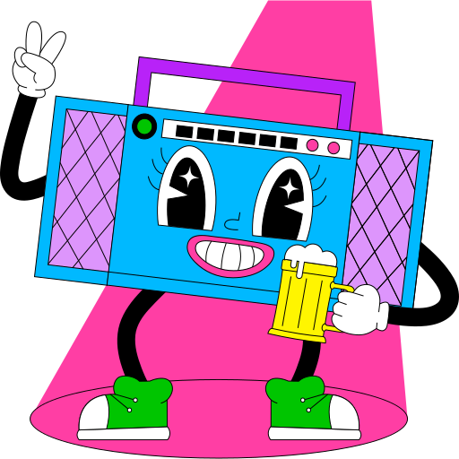 night party kostenlos Sticker