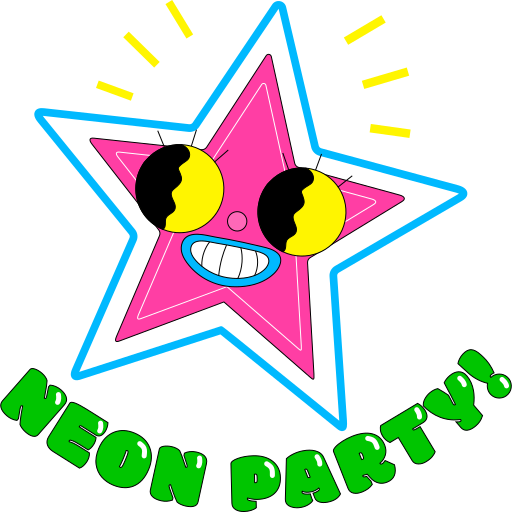 night party gratis sticker