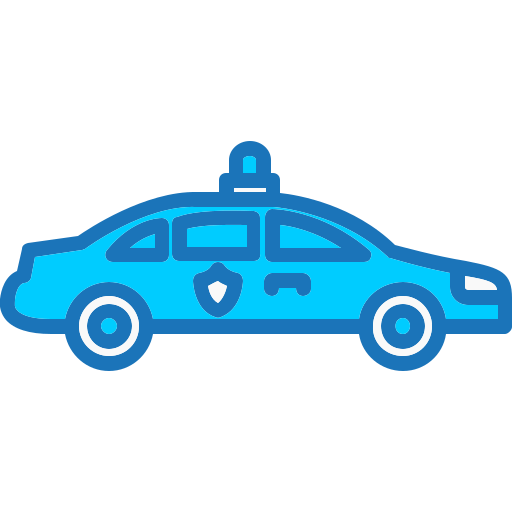 Police Car Generic Blue icon