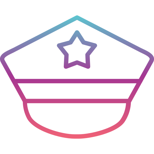 chapeau de police Icône gratuit chapeau de police Icône gratuit