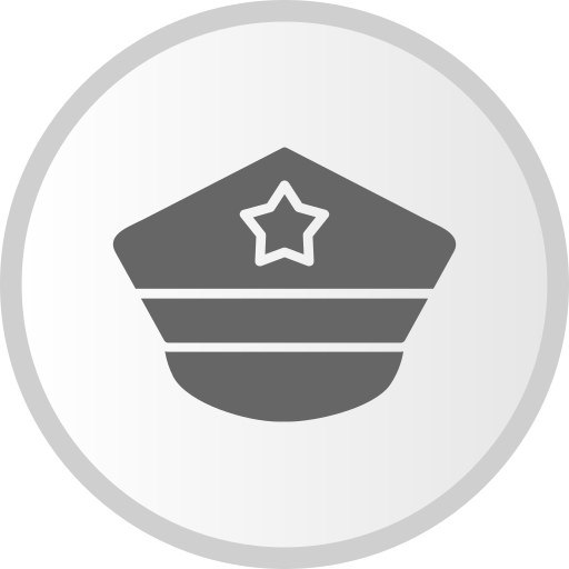 sombrero de policía icono gratis