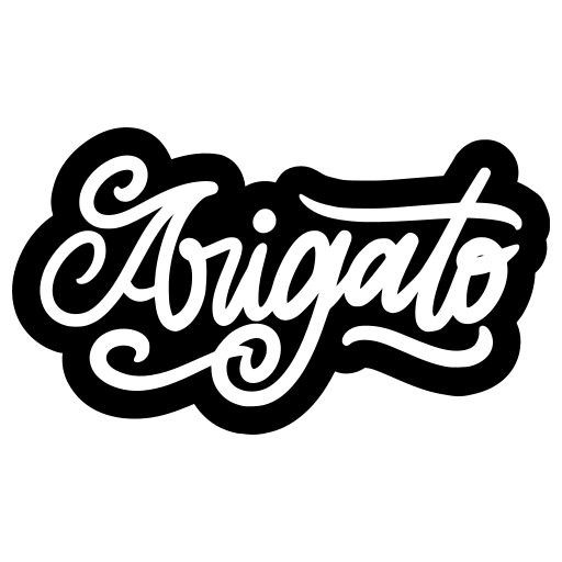 arigato gratis sticker