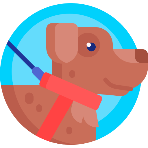 perro guía icono gratis