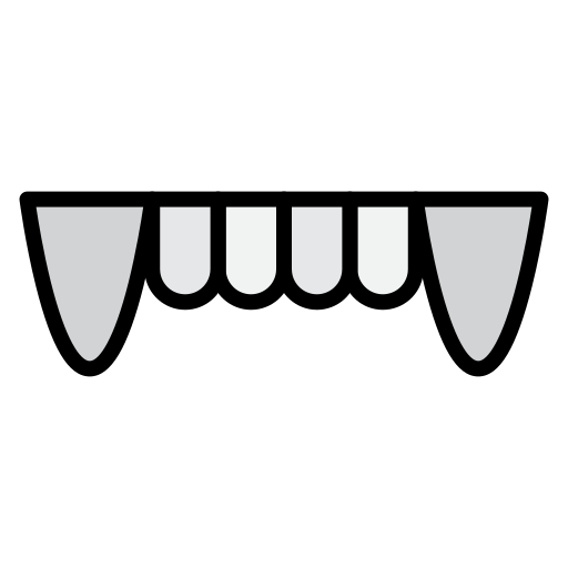 Fangs icon Generic Outline Color