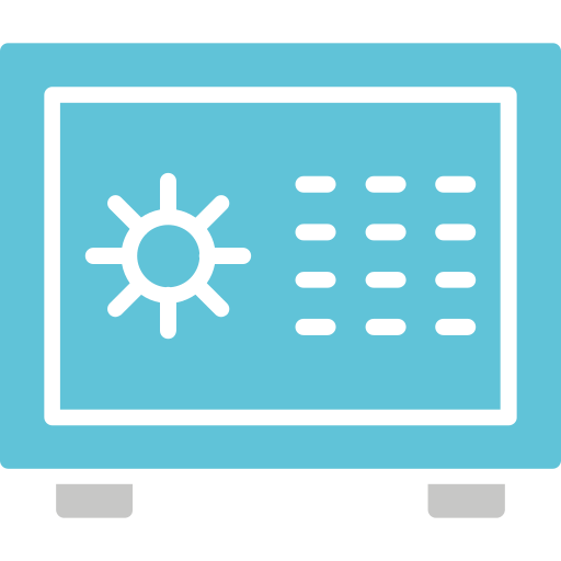 caja de seguridad icono gratis