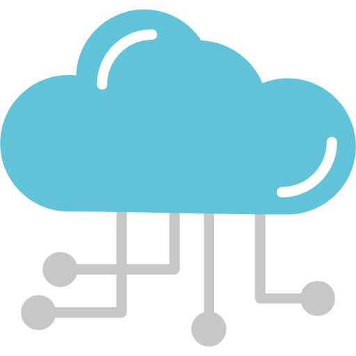 Cloud Computing Generic Blue icon