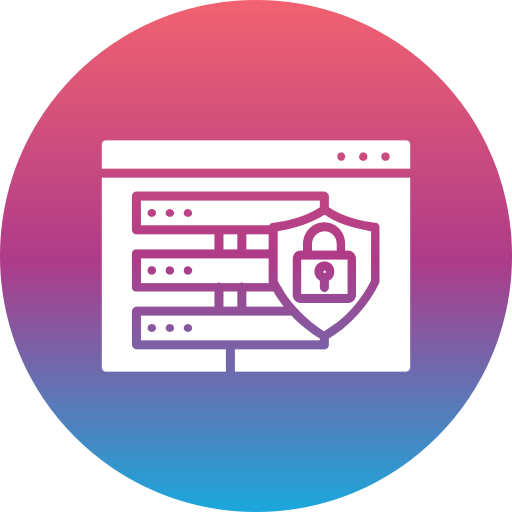 seguridad de la base de datos icono gratis