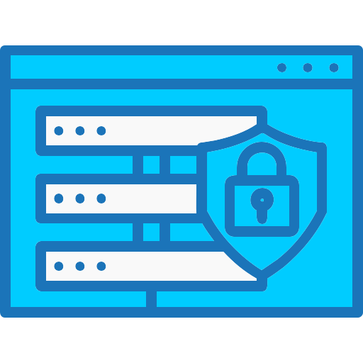 seguridad de la base de datos icono gratis