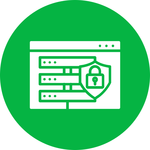 seguridad de la base de datos icono gratis
