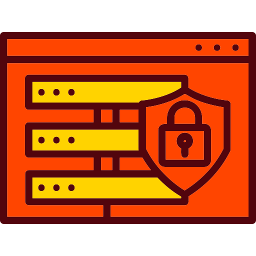 seguridad de la base de datos icono gratis