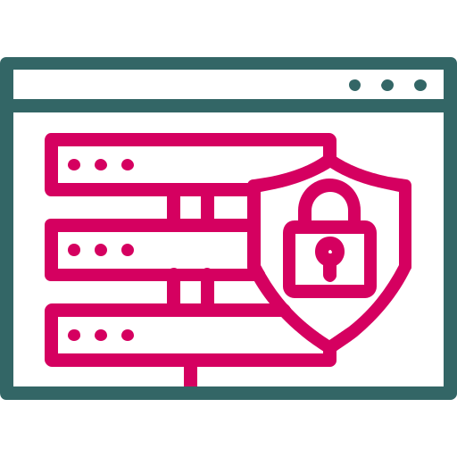 seguridad de la base de datos icono gratis