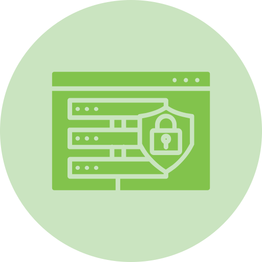 seguridad de la base de datos icono gratis