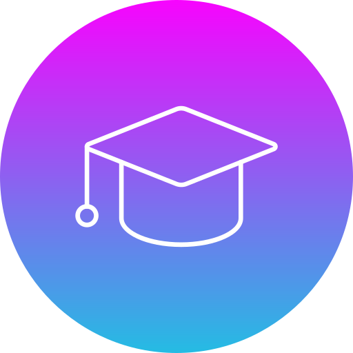 Graduation hat Generic Flat Gradient icon