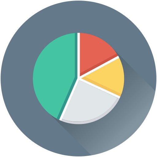 gráfico circular icono gratis