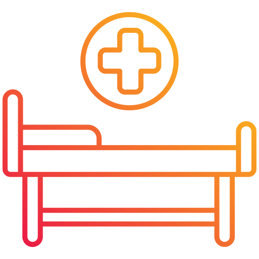 cama de hospital icono gratis