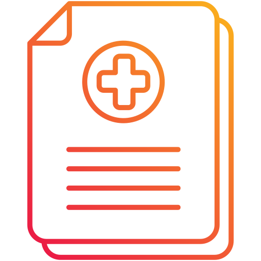 informe médico icono gratis