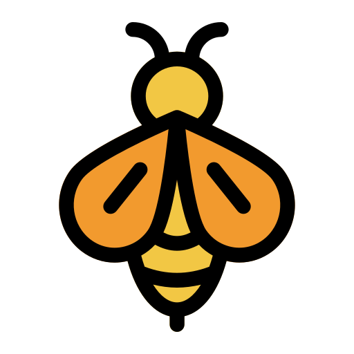 Bee Generic Outline Color icon