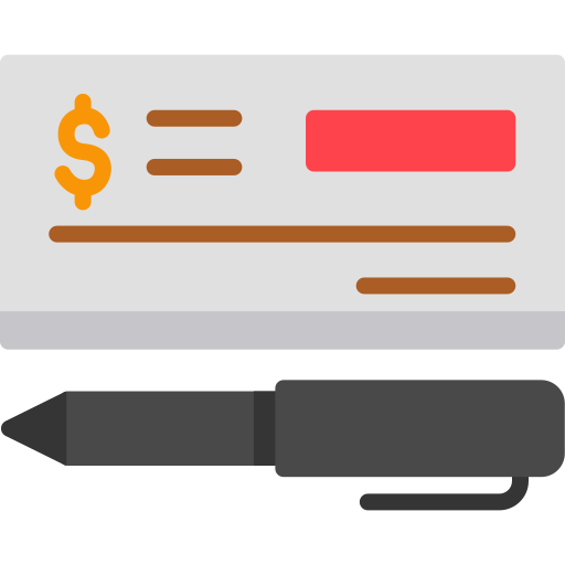 cheque payment icon