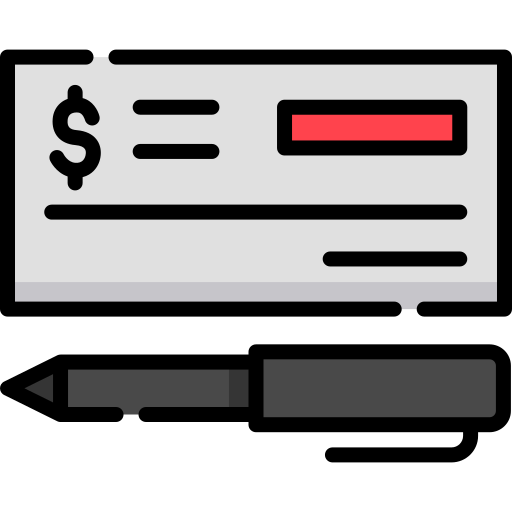cheque payment icon