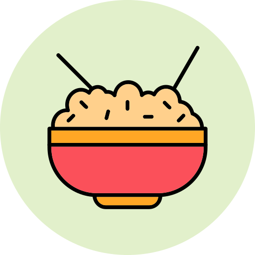 Rice bowl Generic Outline Color icon