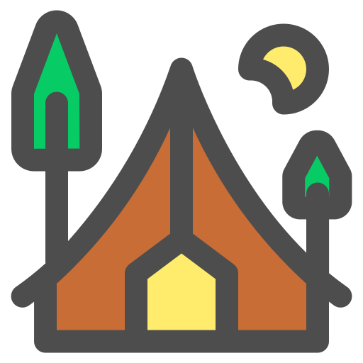 cámping icono gratis