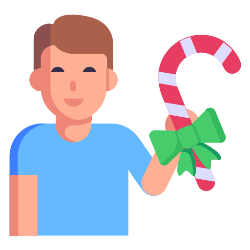 bastón de caramelo icono gratis